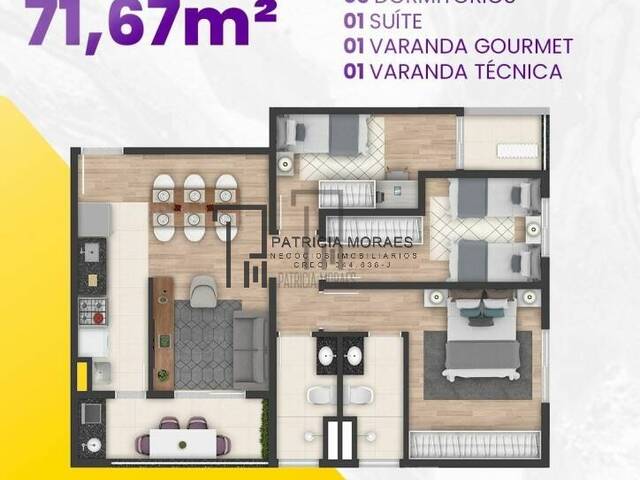#703 - Apartamento para Venda em Sorocaba - SP