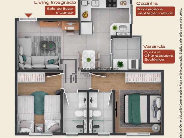 Planta 47m²