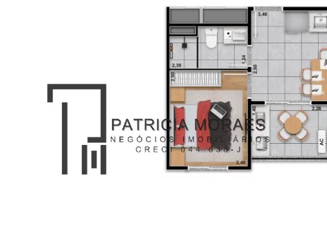 Planta 33m²