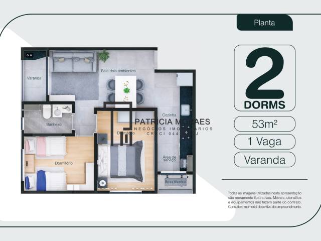 Planta 53m²