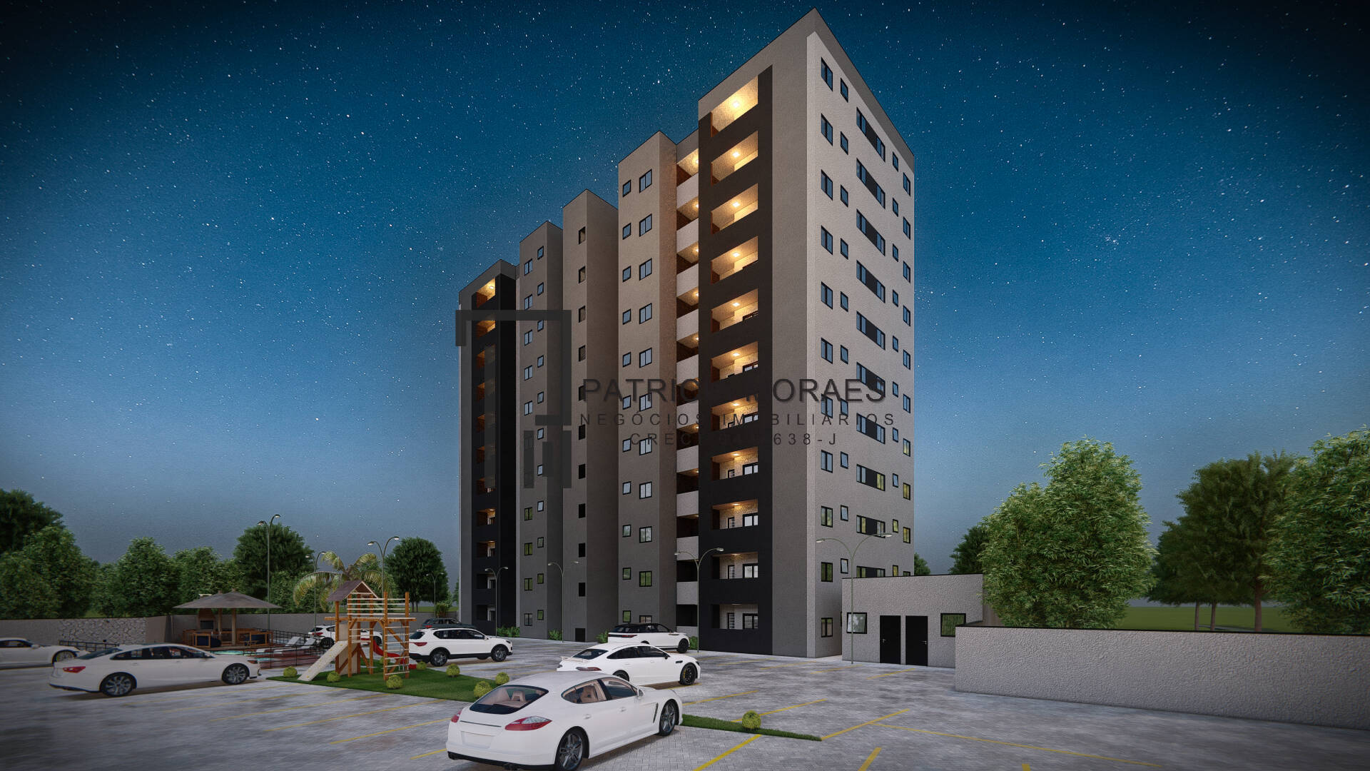 Residencial Lyon: Apartamento 43,81m², 2 dormit. Garden total 93m²