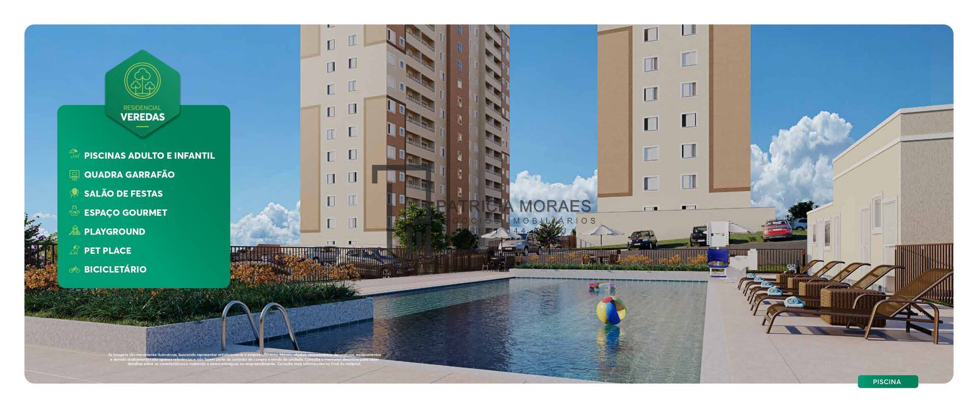 Residencial Veredas, no Vale do Sereno: Apartamentos 2 dormit. 46,56m²