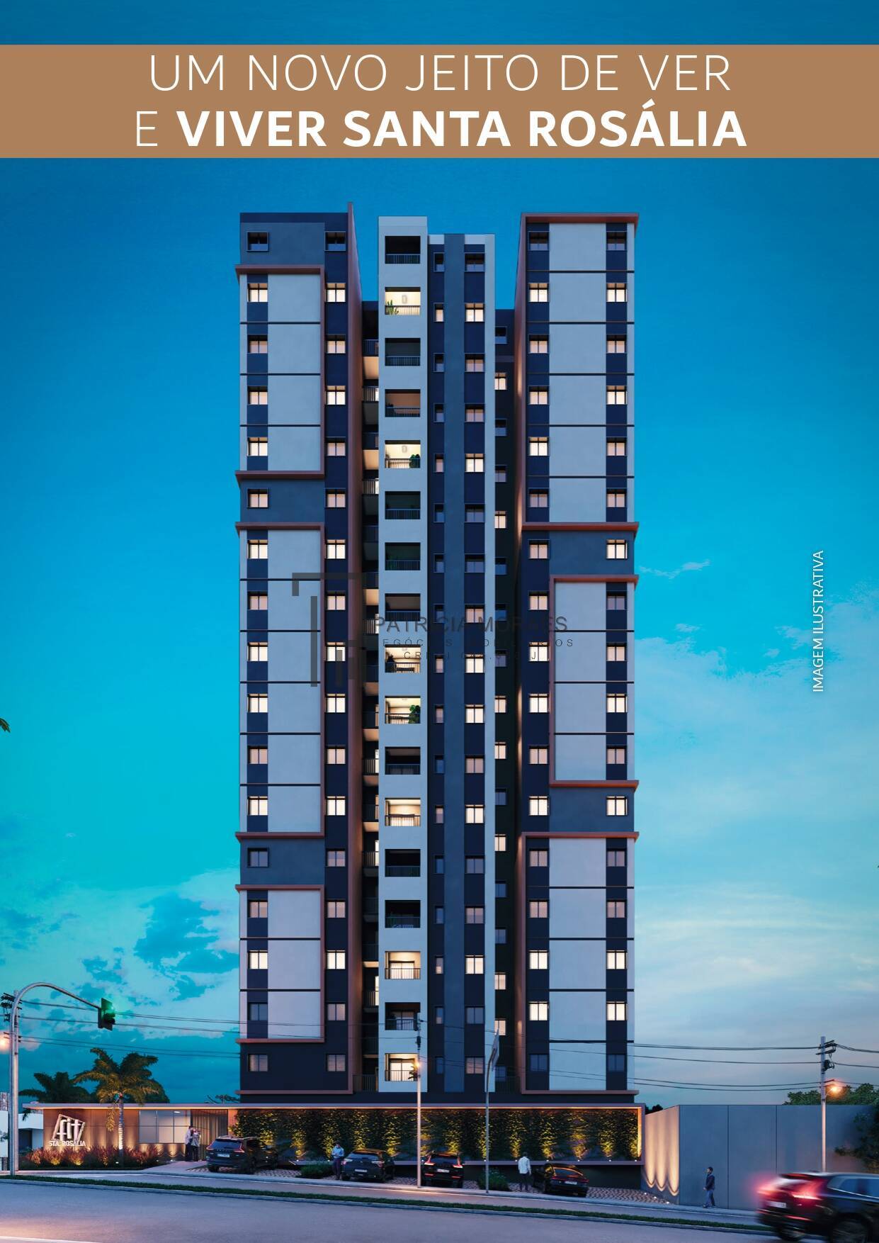 Apartamento 57,98 m², 2 dormit. 1 suíte, no Fit Santa Rosália